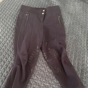 PS of Sweden Riding Breeches with Silicone Floral Grip 34 navy
